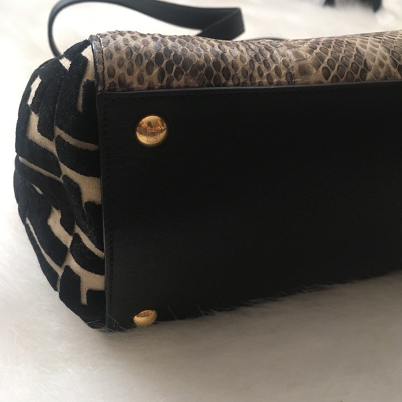 Fendi 2Jours in Snakeskin with Velvet Zucca Sides - Picture 7 of 8